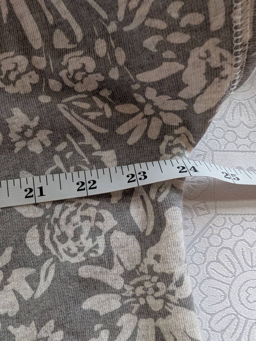 Soft Surroundings Gray & White Floral Lounge Set M - Picture 6 of 6